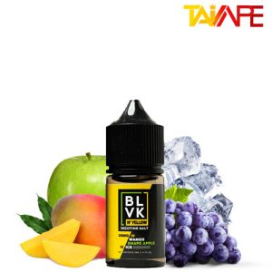 سالت بی ال وی کی انبه انگور یخ | BLVK Mango Grape Apple Ice-Yellow Series